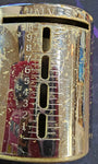 VTG Brass New Model Clearvue First National Bank Collectible Still Coin Bank