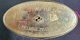 VTG Brass New Model Clearvue First National Bank Collectible Still Coin Bank