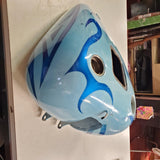 Harley Heritage Softail 2000-2004? Baby Blue Fuel Tank Blue Flames Custom Paint