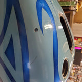 Harley Heritage Softail 2000-2004? Baby Blue Fuel Tank Blue Flames Custom Paint
