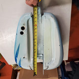 Harley Heritage Softail 2000-2004? Baby Blue Fuel Tank Blue Flames Custom Paint