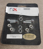 License Plate Bolt Mount Chrome Kit-166 All Models Harley Davidson Hardware NOS
