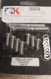 Chrome Derby Inspection Cover 1989-1996 FXST FLST 1991-1996 FXDWG Hardware Kit