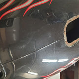 Harley Heritage Softail 2000-2004? Black Pearl Brilliant Silver Fuel Tank Flames