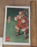 3 Vtg Coca Cola Advertisement Christmas Santa Pop-up 1961 1956 Season Greeting