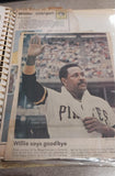 Vtg Handmade Scrapbook Photo Album Pirates Steelers Willie Stargell Newspaper