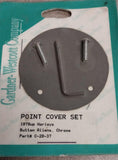 Point Timing Cover Set 1979-1999 Harley Davidson Evo Button Allens Chrome NOS