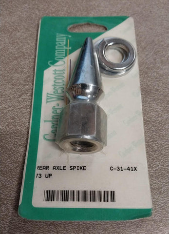 1973-1988 Harley Rear Wheel Axle Spike Hub Nut Kit Chrome Big Twins XL Softail