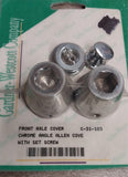 Front Axle Cover Chrome Angle Allen Cove w/ Set Screw Harley Davidson Motorcycle