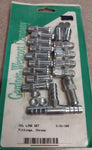 Oil Line Set Fittings Chrome Harley Davidson Motorcycle Hardware Kit NOS