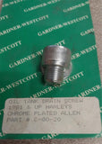 NOS Oil Tank Drain Screw 1981 ^ Harley Davidson Chrome Plated Allen Motorcycle