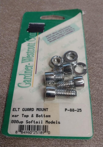 Belt Guard Mount Rear Top Bottom Chrome Screws 2000 Softail FLST Harley Davidson