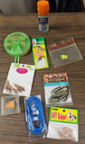 VTG 1980s Fishing Tackle Box w/Tackle Lures Hooks Fishing Gear Camping Outdoors