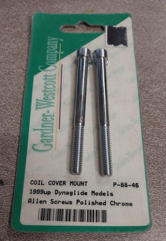 Coil Cover Mount 1999 ^ Dyna glide Models FXD FXDWG Allen Screws Polished Chrome