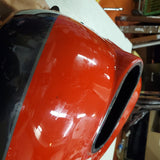 Harley FLHTCUI ULTRA CLASSIC Electra Charcoal Satin Brite Scarlet Red Fuel Tank