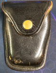 VTG 1960s Jay-Pee Black Leather Belt Handcuff Holster Holder Pouch Police Gear