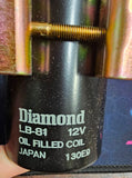 Diamond LB-81 Internal Resistor Oil Filled 12v Ignition Coil w/Clamp Dixie HS-12