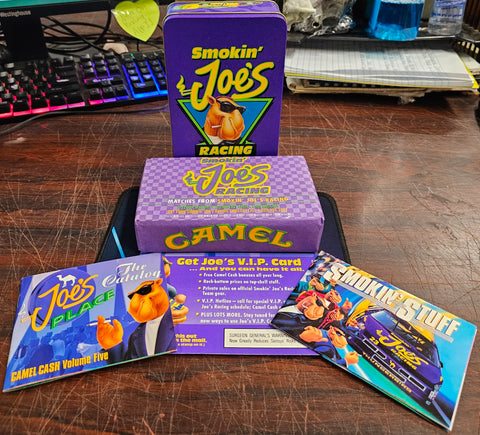 VTG 1994 Smokin' Joe's Racing Tin Matches Box RJR Camel Cigarettes Collectibles