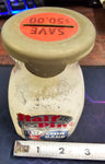 Vintage Half Pint Glass Milk Bottle Bower MFG Collectible Coin Bank Home Décor