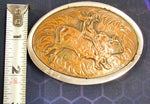 VTG Copper Insert Bull Riding Belt Buckle Rodeo Cowboy Western Ranch Accessories