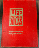 VTG 1961 Life Pictorial Hardcover Atlas of the World w/Sleeve 600 Pages Books