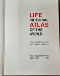 VTG 1961 Life Pictorial Hardcover Atlas of the World w/Sleeve 600 Pages Book