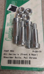 Foot Peg Front Back Shoulder Bolts Polished Chrome Harley Davidson Motorcycle