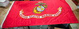 United States Marine Corps Logo 36x60 Red Polyester Flag USMC Semper Fi Fidelis