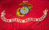 United States Marine Corps Logo 36x60 Red Polyester Flag USMC Semper Fi Fidelis