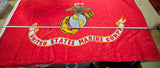 United States Marine Corps Logo 36x60 Red Polyester Flag USMC Semper Fi Fidelis
