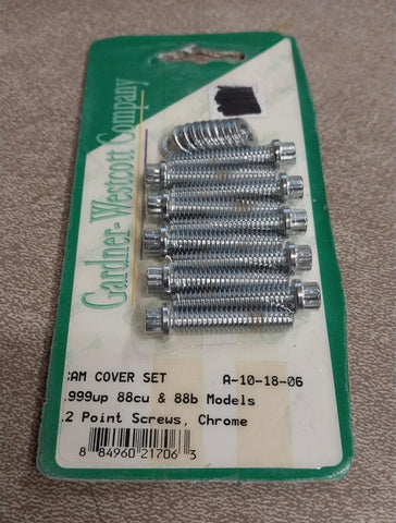 Cam Cover 1999^ 88cu 88B Models 12 Point Screws Chrome Harley Davidson Hardware
