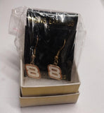 Dale Earnhardt Jr Racing Earrings 14 KT. Gold Wire #8 Logo Jewelry Nascar New