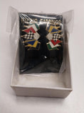 Racing Post Enamel Earrings 7 Flags of Auto New Gift Box Jewelry Nascar