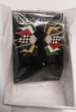 Racing Post Enamel Earrings 7 Flags of Auto New Gift Box Jewelry Nascar