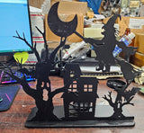 Kohl's Black Witches Bats Halloween 5 Candle Tea Light Holder Home Décor Holiday
