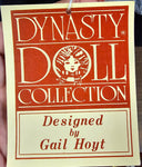 VTG Gail Hoyt Dynasty Doll Collection "Wendy" Bisque Porcelain Doll Collectibles