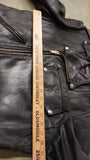 Vtg Buco Detroit dept Motorcycle Cop Leather Jacket 44 Panhead 1950's