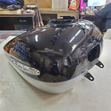 Harley FLHTC ULTRA CLASSIC Electra Road Midnight Blue Barracuda Silver Fuel Tank