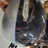 Harley FLHTC ULTRA CLASSIC Electra Road Midnight Blue Barracuda Silver Fuel Tank