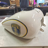 Harley 2008 FLHTPI Electra Glide Standard Police Clinton C Birch White Fuel Tank