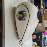 Harley 2008 FLHTPI Electra Glide Standard Police Clinton C Birch White Fuel Tank