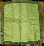 VTG U.S. Army WWII Fort Knox Kentucky "Friendship" Green Silk Pillow Cover Sham