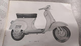 Piaggio Vespa 90 Operation Maintenance Manual Instructions Booklet Scooters