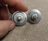 NOS License Plate Bolts Glass Green Harley Panhead VTG Auto Hotrod