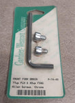 Front Fork Drain 1977^ FLH 1980^ FXWG Allen Screws Chrome Hardware Harley NOS