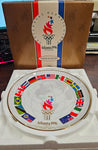 Hallmark 1996 Parade of Nations Flags 8" Porcelain Collectible Plate Home Décor