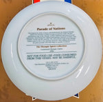 Hallmark 1996 Parade of Nations Flags 8" Porcelain Collectible Plate Home Décor