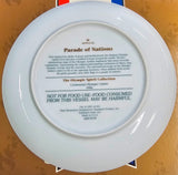 Hallmark 1996 Parade of Nations Flags 8" Porcelain Collectible Plate Home Décor
