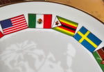 Hallmark 1996 Parade of Nations Flags 8" Porcelain Collectible Plate Home Décor