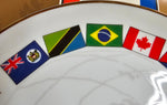 Hallmark 1996 Parade of Nations Flags 8" Porcelain Collectible Plate Home Décor